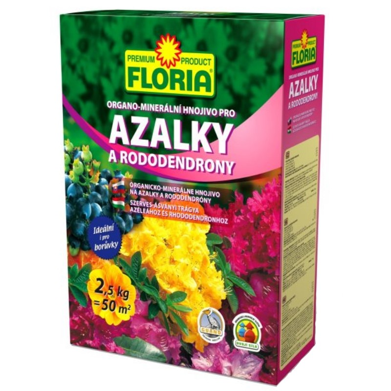 AGRO FLORIA Organominerální hnojivo pro azalky a rododendrony 2,5 kg